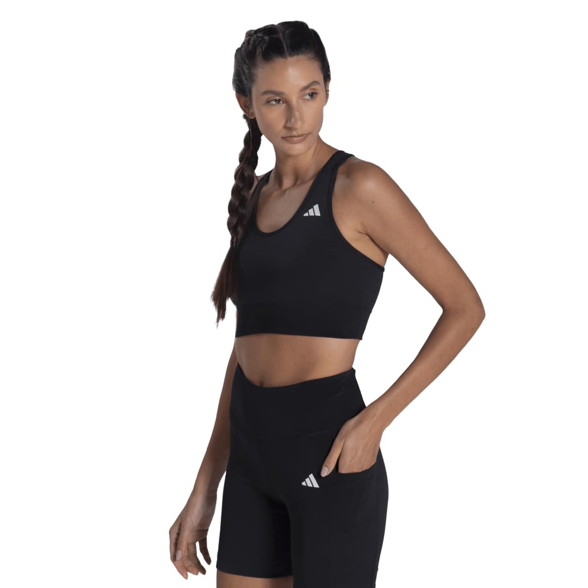 Top Adidas Training Suporte Médio Feminino